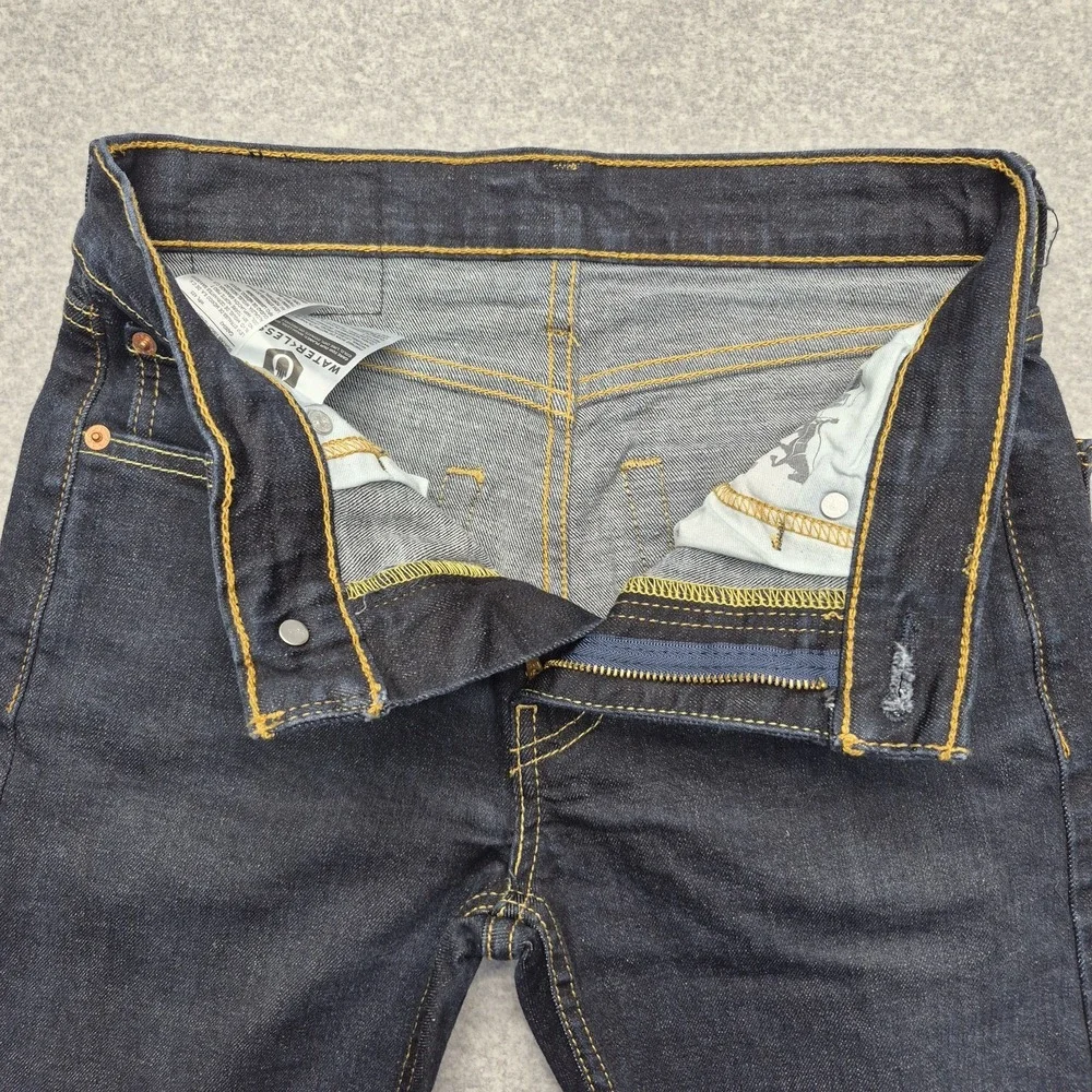 Levis 519 Jeans Mens 30x34 Hi-Ball Extreme Skinny Dark Stretch Denim Grunge